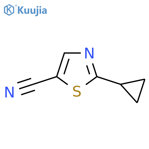 2-Cyclopropylthiazole-5-carbonitrile structure