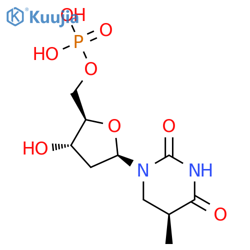 5'-THYMIDYLIC ACID, 5,6-DIHYDRO-, (5S)- structure