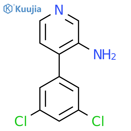 3-Pyridinamine, 4-(3,5-dichlorophenyl)- structure