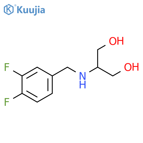 2-{(3,4-difluorophenyl)methylamino}propane-1,3-diol structure