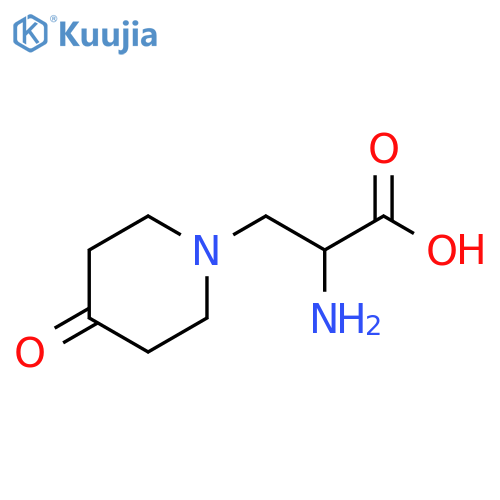 1-Piperidinepropanoic acid, α-amino-4-oxo- structure