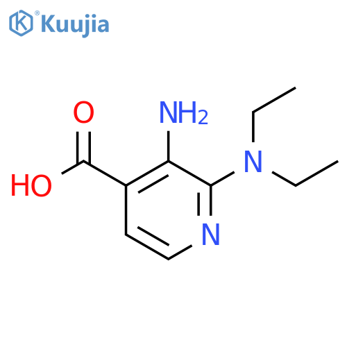 3-amino-2-(diethylamino)pyridine-4-carboxylic acid structure