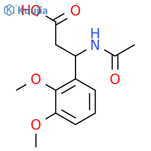 3-(2,3-dimethoxyphenyl)-3-acetamidopropanoic acid structure