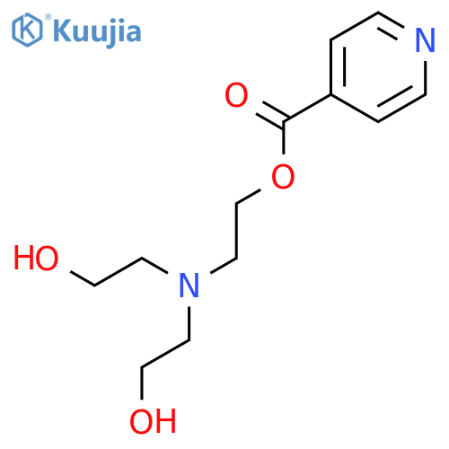 4-Pyridinecarboxylic acid, 2-[bis(2-hydroxyethyl)amino]ethyl ester structure