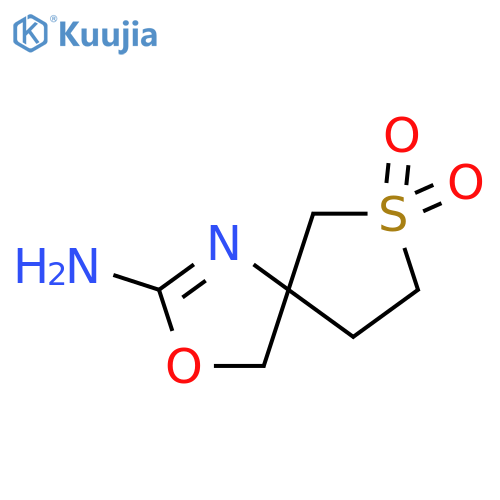 2-amino-3-oxa-7lambda6-thia-1-azaspiro4.4non-1-ene-7,7-dione structure