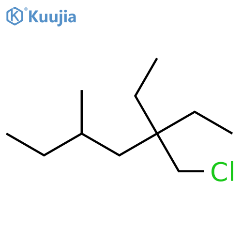 Heptane, 3-(chloromethyl)-3-ethyl-5-methyl- structure