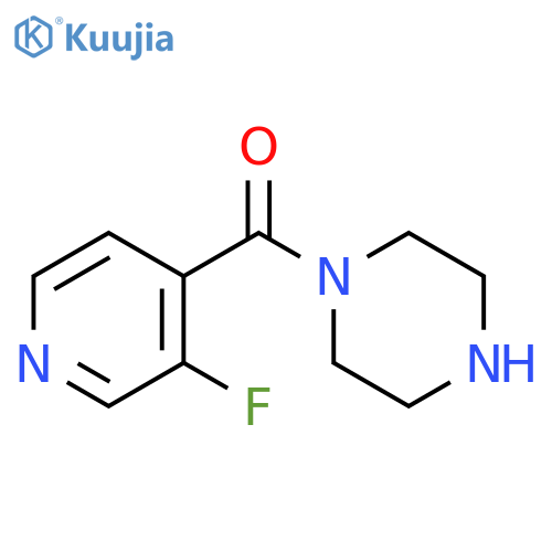 1-(3-fluoropyridine-4-carbonyl)piperazine structure
