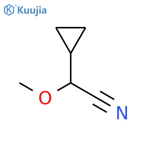 2-cyclopropyl-2-methoxyacetonitrile structure