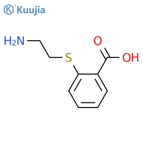 2-[(2-aminoethyl)thio]benzoic acid hydrochloride structure