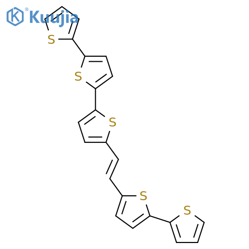 2,2':5',2''-Terthiophene, 5-(2-[2,2'-bithiophen]-5-ylethenyl)- structure