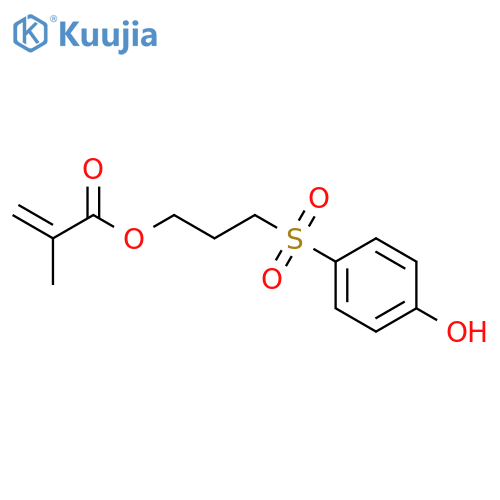 2-Propenoic acid, 2-methyl-, 3-[(4-hydroxyphenyl)sulfonyl]propyl ester structure
