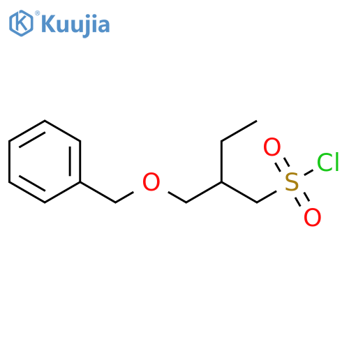 2-(benzyloxy)methylbutane-1-sulfonyl chloride structure