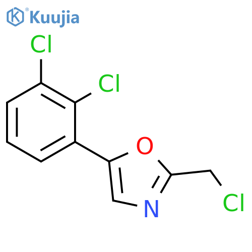2-(chloromethyl)-5-(2,3-dichlorophenyl)-1,3-oxazole structure