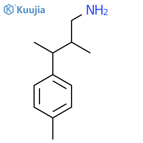 2-Methyl-3-(4-methylphenyl)butan-1-amine structure