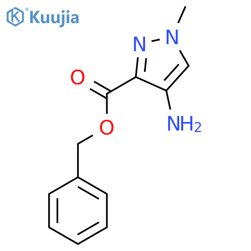 Benzyl 4-amino-1-methyl-1h-pyrazole-3-carboxylate structure