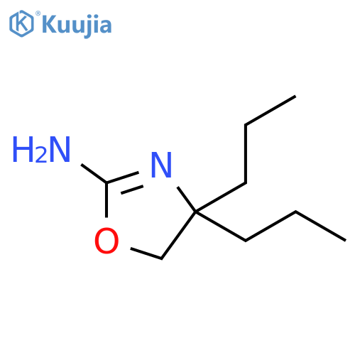 4,4-dipropyl-4,5-dihydro-1,3-oxazol-2-amine structure