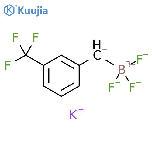 potassium trifluoro({3-(trifluoromethyl)phenylmethyl})boranuide structure