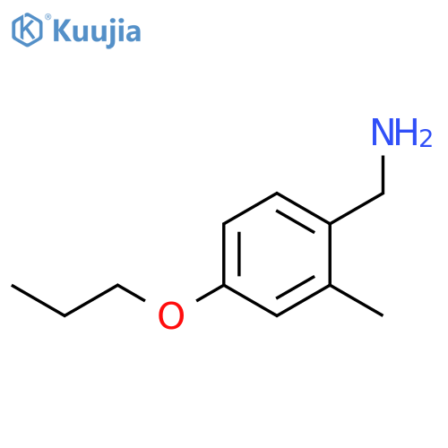 (2-methyl-4-propoxyphenyl)methanamine structure