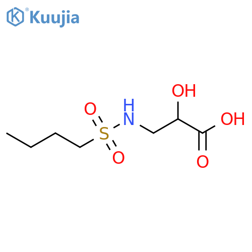 3-(Butane-1-sulfonamido)-2-hydroxypropanoic acid structure