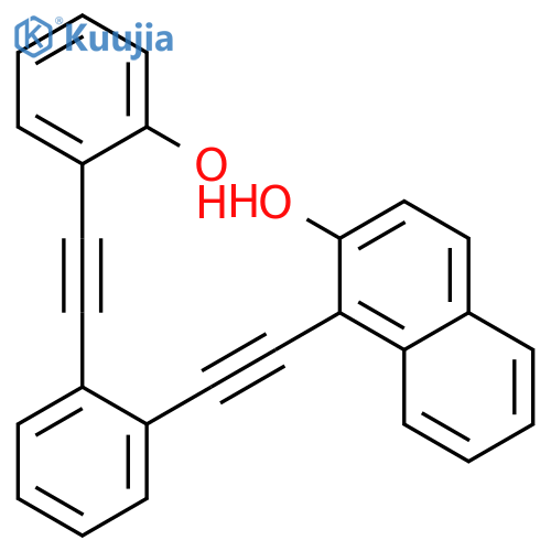 2-Naphthalenol, 1-[2-[2-[2-(2-hydroxyphenyl)ethynyl]phenyl]ethynyl]- structure