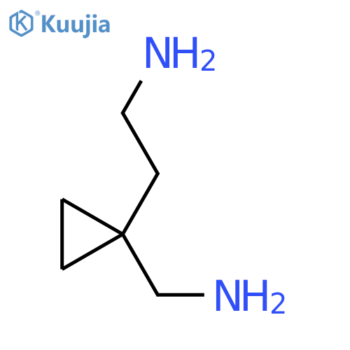 2-1-(aminomethyl)cyclopropylethan-1-amine structure