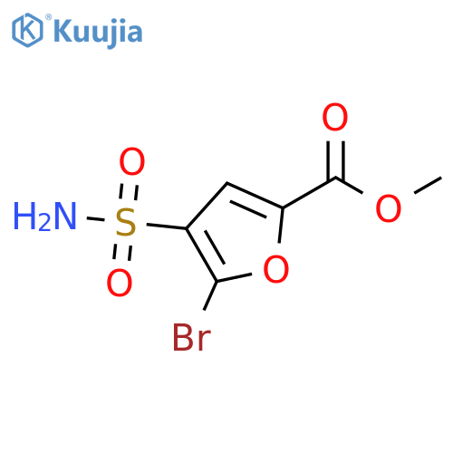 methyl 5-bromo-4-sulfamoylfuran-2-carboxylate structure