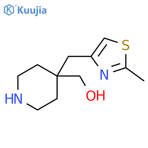 {4-(2-methyl-1,3-thiazol-4-yl)methylpiperidin-4-yl}methanol structure