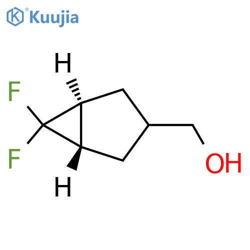 [rel-(1R,3r,5S)-6,6-difluorobicyclo[3.1.0]hexan-3-yl]methanol structure