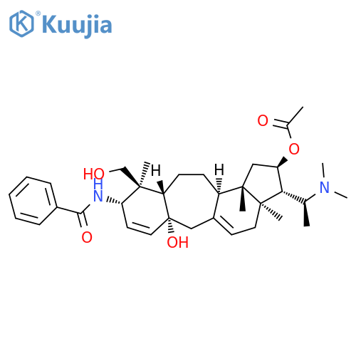 Benzamide,N-[(2R,3S,3aR,6aR,9S,10S,10aS,12aR,12bS)-2-(acetyloxy)-3-[(1S)-1-(dimethylamino)ethyl]-1,2,3,3a,4,6,6a,9,10,10a,11,12,12a,12b-tetradecahydro-6a-hydroxy-10-(hydroxymethyl)-3a,10,12b-trimethylbenzo[4,5]cyclohept[1,2-e]inden-9-yl]- structure