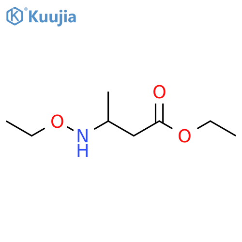 ethyl 3-(ethoxyamino)butanoate structure