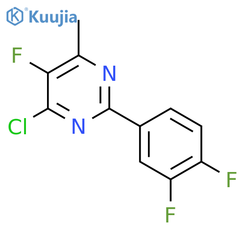 4-Chloro-2-(3,4-difluorophenyl)-5-fluoro-6-methylpyrimidine structure