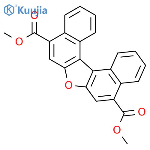 Dinaphtho[2,1-b:1',2'-d]furan-5,9-dicarboxylic acid, dimethyl ester structure
