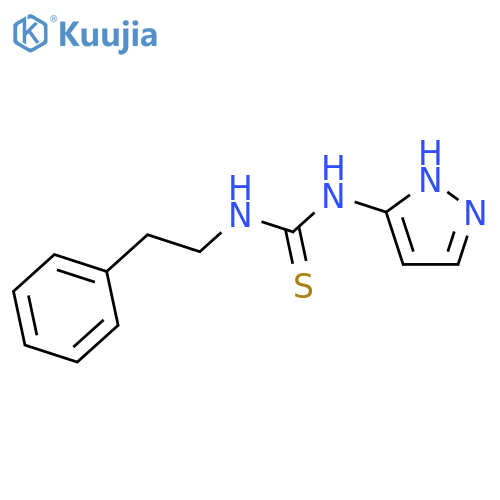 Thiourea,N-(2-phenylethyl)-N'-1H-pyrazol-3-yl- structure