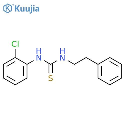 Thiourea, N-(2-chlorophenyl)-N'-(2-phenylethyl)- structure