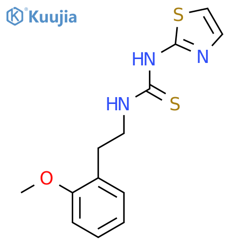 Thiourea,N-[2-(2-methoxyphenyl)ethyl]-N'-2-thiazolyl- structure