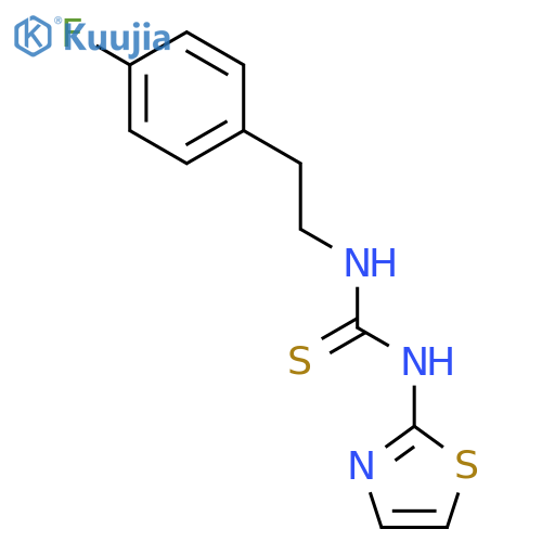 Thiourea,N-[2-(4-fluorophenyl)ethyl]-N'-2-thiazolyl- structure