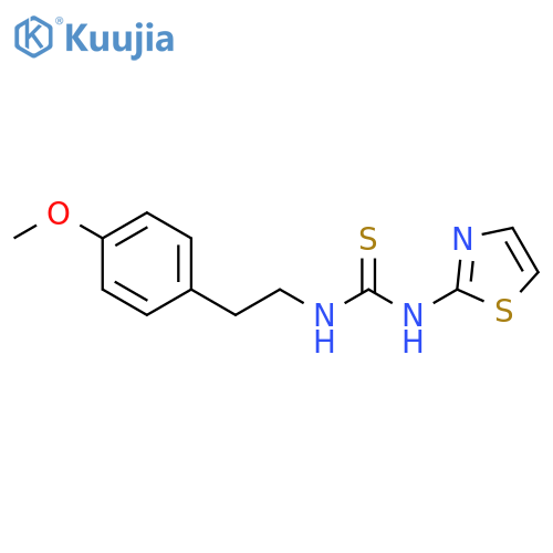 Thiourea, N-[2-(4-methoxyphenyl)ethyl]-N'-2-thiazolyl- structure