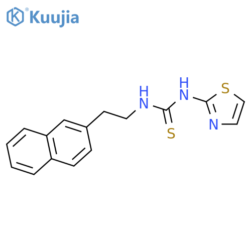 Thiourea, N-[2-(2-naphthalenyl)ethyl]-N'-2-thiazolyl- structure