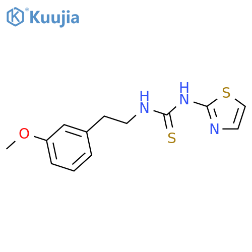 Thiourea,N-[2-(3-methoxyphenyl)ethyl]-N'-2-thiazolyl- structure