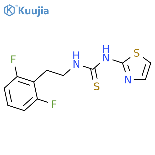 Thiourea,N-[2-(2,6-difluorophenyl)ethyl]-N'-2-thiazolyl- structure