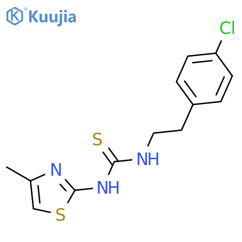 Thiourea, N-[2-(4-chlorophenyl)ethyl]-N'-(4-methyl-2-thiazolyl)- structure