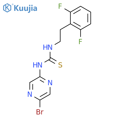 Thiourea, N-(5-bromopyrazinyl)-N'-[2-(2,6-difluorophenyl)ethyl]- structure
