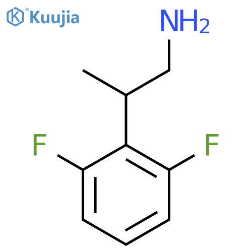2-(2,6-difluorophenyl)propan-1-amine structure