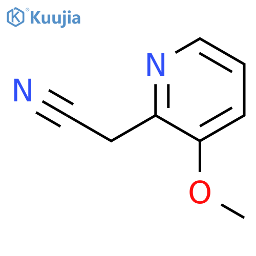 3-methoxy-2-pyridine acetonitrile structure