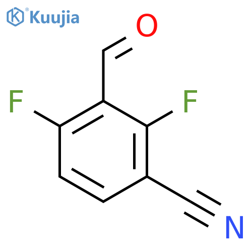 2,4-Difluoro-3-formylbenzonitrile structure