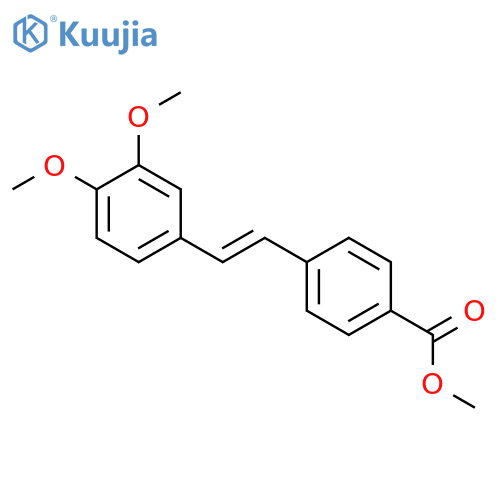 Benzoic acid, 4-[2-(3,4-dimethoxyphenyl)ethenyl]-, methyl ester structure