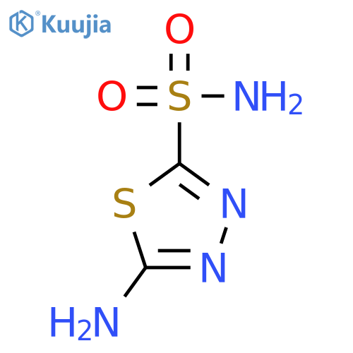 5-Amino-1,3,4-thiadiazol-2-sulfonamide structure