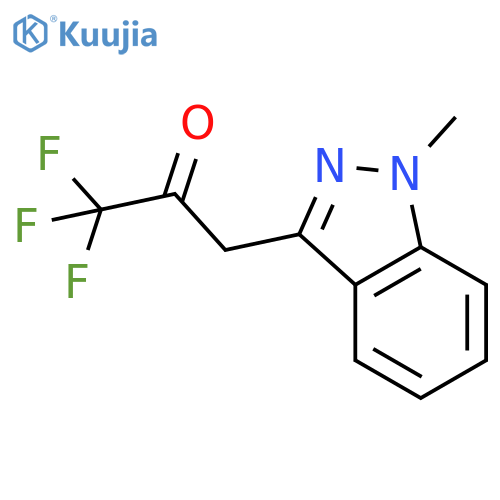 1,1,1-trifluoro-3-(1-methyl-1H-indazol-3-yl)propan-2-one structure
