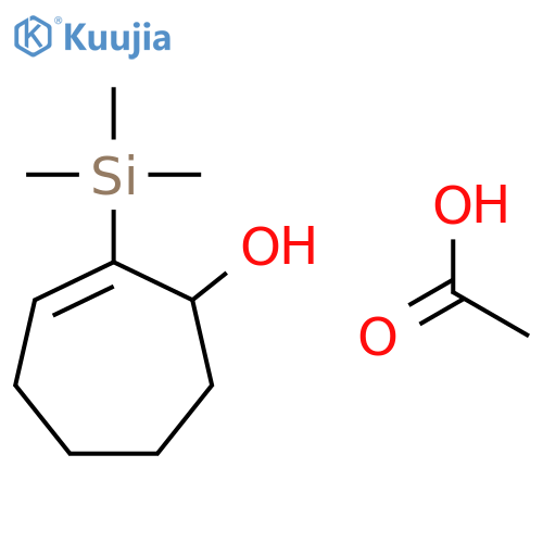 2-Cyclohepten-1-ol, 2-(trimethylsilyl)-, acetate structure