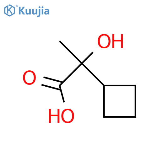 2-cyclobutyl-2-hydroxypropanoic acid structure